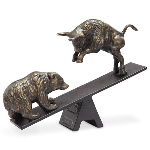 Shop our Wall Street Struggle Bear and Bull high-end Sculpture Market